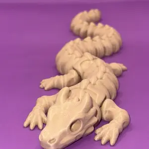 Zou Dragon 3D Printed Skeleton Fidget - Original Design with Detailed Features and Unique Texture