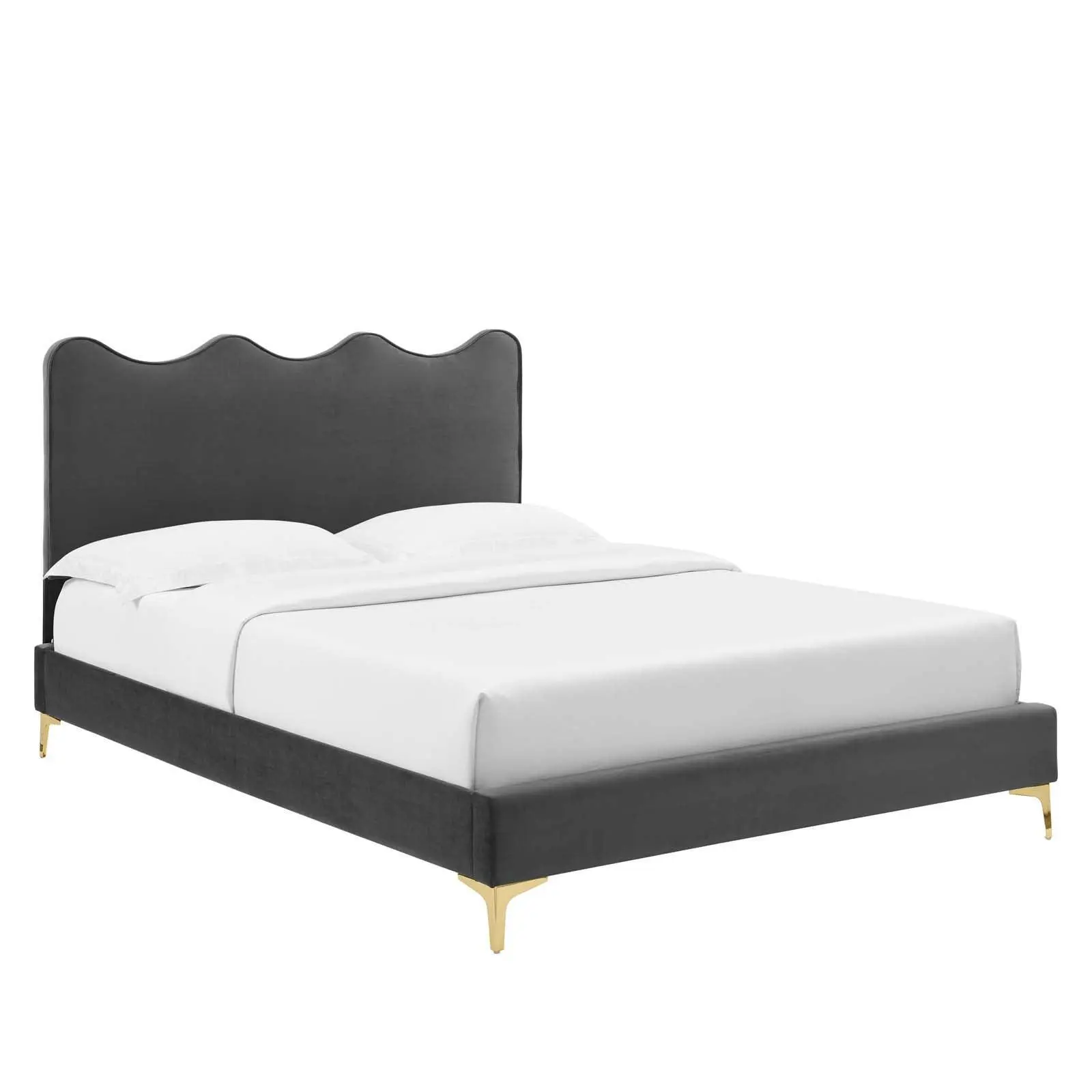 Current Performance Velvet Twin Platform Bed, MOD-6727
