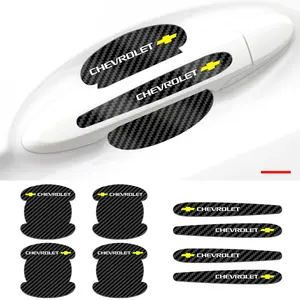 8pcs Chevrolet Car Door Bowl + Handle Protection Set, Anti-Scratch Waterproof Stickers, Easy Install Decals for Cruze, Equinox, Malibu