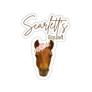 Die-Cut Stickers - Support Scarlett from TikTok, Social Media Influencer Merch, 6x6 Vinyl Sticker, Waterproof Decal, Laptop Sticker