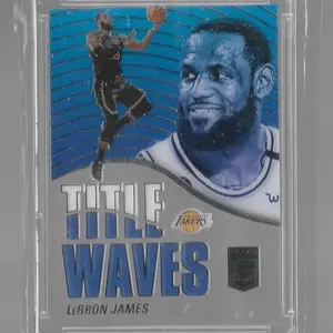 2021-22 Donruss Elite LeBron James #3 Title Waves Insert Acetate See-Thru Lakers