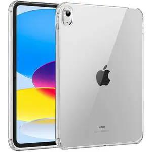 Clear Case for iPad A16 & 10th Generation 2022 10.9" & 11th Generation 2025 11" with Anti-Scratch Protective, Ultra Slim Lightweight Soft TPU Transparen Cover, Shockproof  Resistant