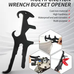 Multi-Functional Oil Worker Wrench Bucket Opener, Versatile Tool for Easy Opening, Durable Design for Various Applications
