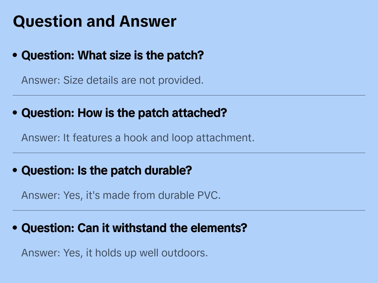 text 018 PVC MORALE PATCH