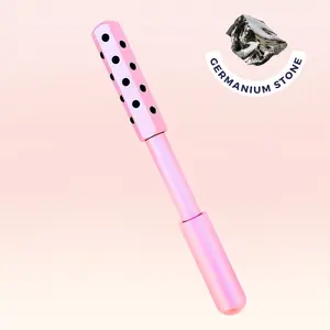 Skin Mantra Germanium Stone Roller- Uplift Massaging Beauty with 24 Germanium Stones - Holistic Skincare Tool for Improved Circulation -