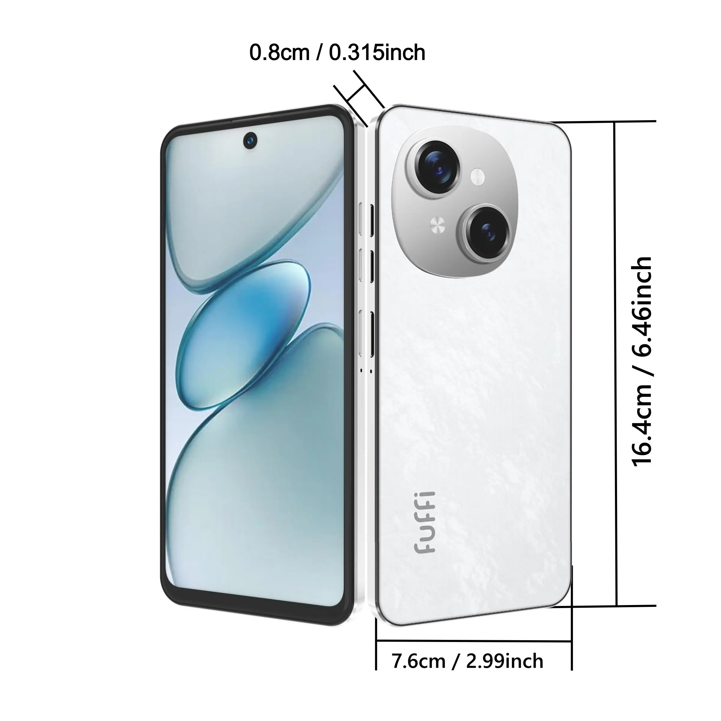 FUFFi-Smartphone, 4+64GB ROM, 6.56-Inch Display, 5+13mp Camera