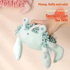 1pc Of Crab Shaped Hand Towel, Kitchen Hand Towel, Bathroom Hand Towel That Can Be Hung On The Wall. 1pc Of Cute Crab Hanging Hand Towel - Soft Chenille Absorbent Kitchen And Bathroom Towel, 100%