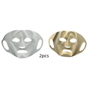 Silicone Face Mask Holder Neck Strap, Lightweight Reusable Facial Beauty Care Accessory with Ear Straps, Anti-Drop Design for Skin Treatment