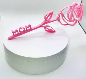 Plastic Rose With Phrase