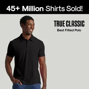 True Classic Men’s Classic Short Sleeve Polo Shirt – Premium Comfort Fit for Everyday Wear, Workwear, or Blue Collar Men Gifts