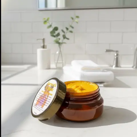 Turmeric & Maple Facial BODY SCRUB Exfoliant Skin Repair Moisturizing Cleanser Nourishing Hydrating Natural Ingredients
