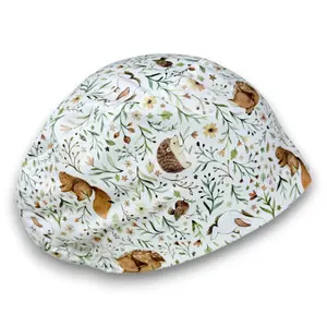 Animal Euro Scrub Cap for Women with Satin Lined Option by Paradise Caps.