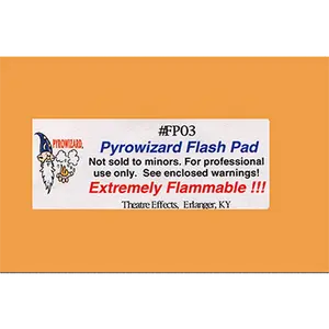Theatre Effects Pyrowizard™ Flash Paper Sheets - 2"x3" 20 sheets