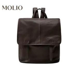 2026 Large Capacity Water Proof PU Leather Unisex Vertical Backpack for Commute, Business, Travel, and Laptop Use