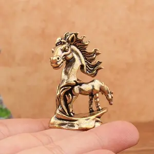 Double-Headed Horse Sculpture, Unique Design with Large Head and Small Body, Creative Decorative Figurine for Home or Office, Abstract Figure Sculpture