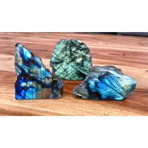 Labradorite Slab - Front Polished Standing Stone