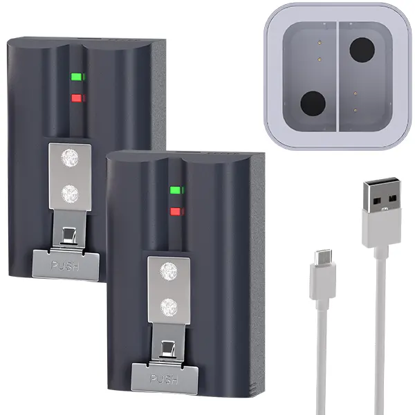 2 Batteries and WHITE charge Station