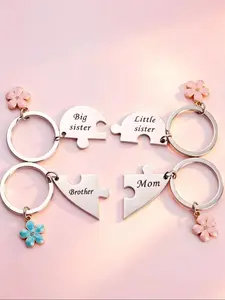 Family Keychain Set, Mom, Sister, Brother, Daughter Designs, Perfect Gift for Mother's Day, Birthday, Christmas, Casual Style