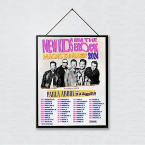 New Kids on the Block the Magic Summer Tour 2024 Poster