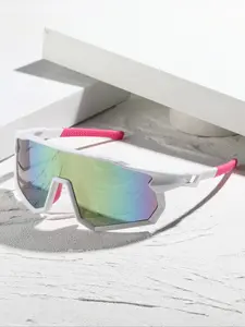 Women's Street Style Windproof UV Protection Sports Sunglasses, Ideal for Cycling, Hiking, Outdoor Activities, Fashionable Eyewear