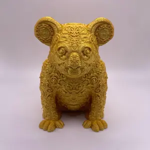 Adorable Koala Figurine – 3D Printed Textured Home Decor Ornament