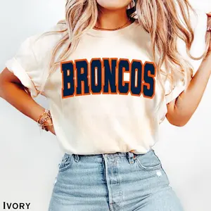 Broncos Shirt, Game Day Football Tee, Sports Fan Top, Unisex Tailgate Outfit, Fall Stadium Tee,Retro Broncos Fan Gift
