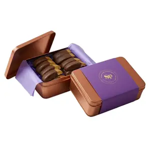 Milk Chocolate Covered Salted Caramel Biscotti Gift Tin - 16 Piece