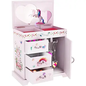 Pretty Me Unicorn Musical Jewelry Box for Kids - Gifts for Girls, Ages 3-8, Best Princess Room Toys Gift for Age 3, 4, 5, 6, 7, 8 Year Old Little Girl - Birthday Present Toy Ideas Music