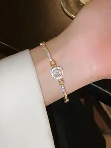 Summer Shining Bracelet with Rose Gift Box, Unique Fashion Jewelry for Women, Perfect for Anniversary and Valentine's Day Gifts