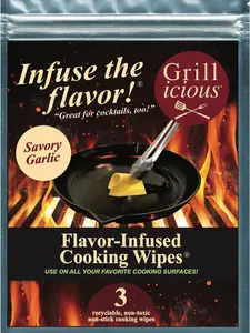 Grillicious Flavor-Infused Cooking Wipes - Make cooking easier!