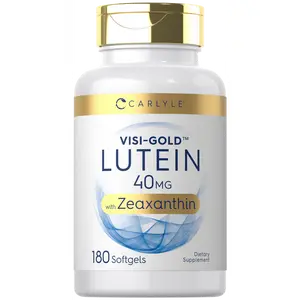 Carlyle Lutein and Zeaxanthin Supplement | 40mg | 180 Softgels | Pills for Eyes | Eye Health Vitamins | Visi-Gold | Non-GMO and Gluten Free