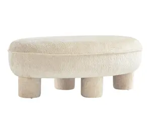 Manhattan Comfort Tribeca Chenille Accent Ottoman