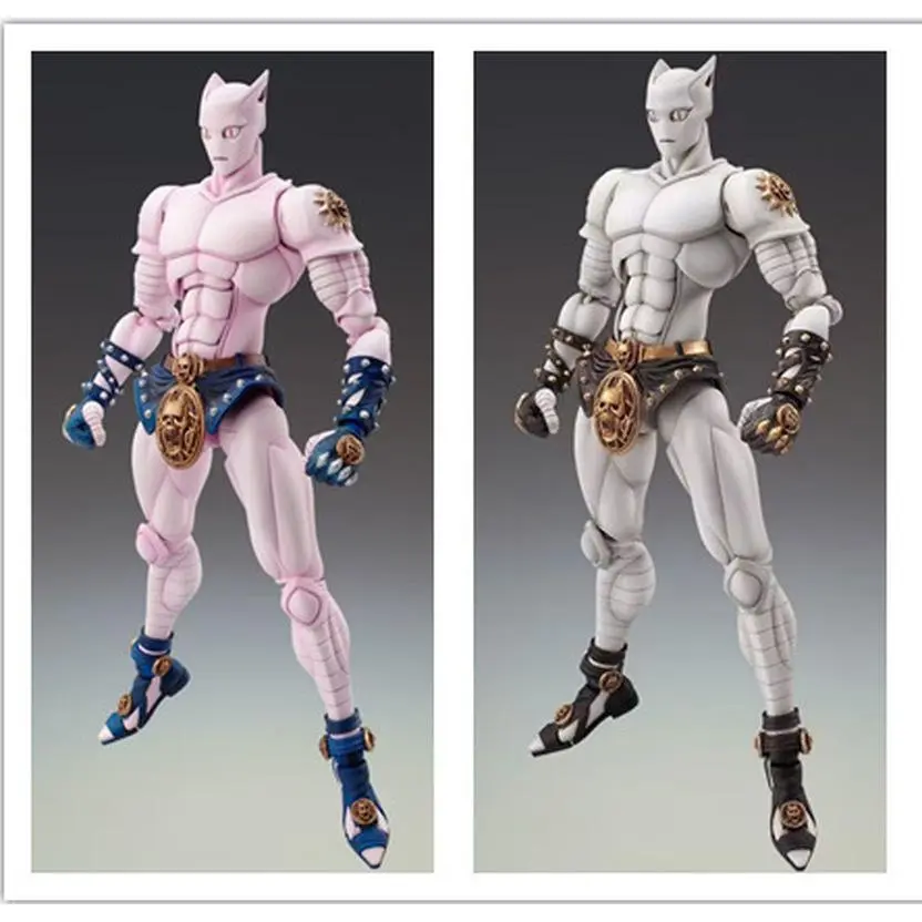 Jojo'S Bizarre Adventure Jojo Kira Yoshikage Killerqueen Anime Action Figurines Fashion Desktop Ornament Boy Toy Killer Queen