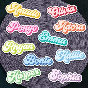 Custom Name Stickers: Die Cut, Waterproof Vinyl Label for Laptop, Water Bottle
