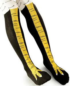 Funny Crazy Chicken Leg Feet Socks for Men and Women Novelty High Socks High Quality Cotton Unisex Fashion Accessory Perfect for Parties and Gifts