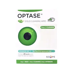Optase Lid Wipes (20 wipes) Tea Tree