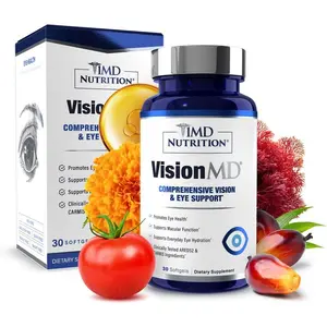 VisionMD Eye Vitamin CARMIS - Eye Supplement for Adults - with OptiLut Lutein & Zeaxanthin - Supports Vision Health Care, Everyday Eye Strain, & Occasional Dry Eye - 30 Softgels