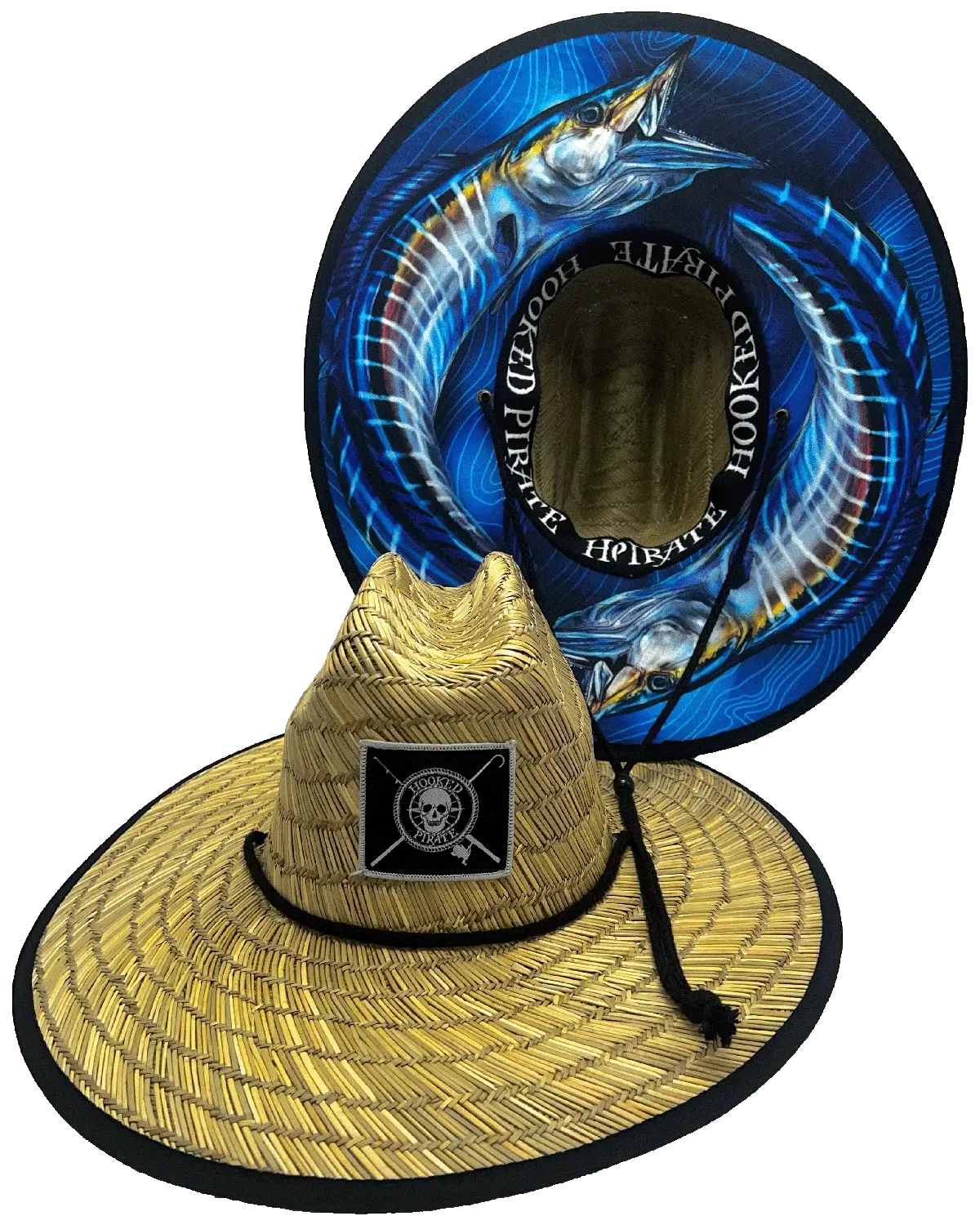 Wahoo World UPF Straw Hat – Sun Protection Fishing Hat for Offshore & Ocean Adventures
