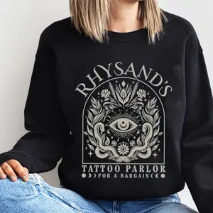 ACOTAR Velaris Sweatshirt, Rhysand’s Tattoo Parlor Sweater, Feyre and Rhysand, The Night Court Gift - Made in USA
