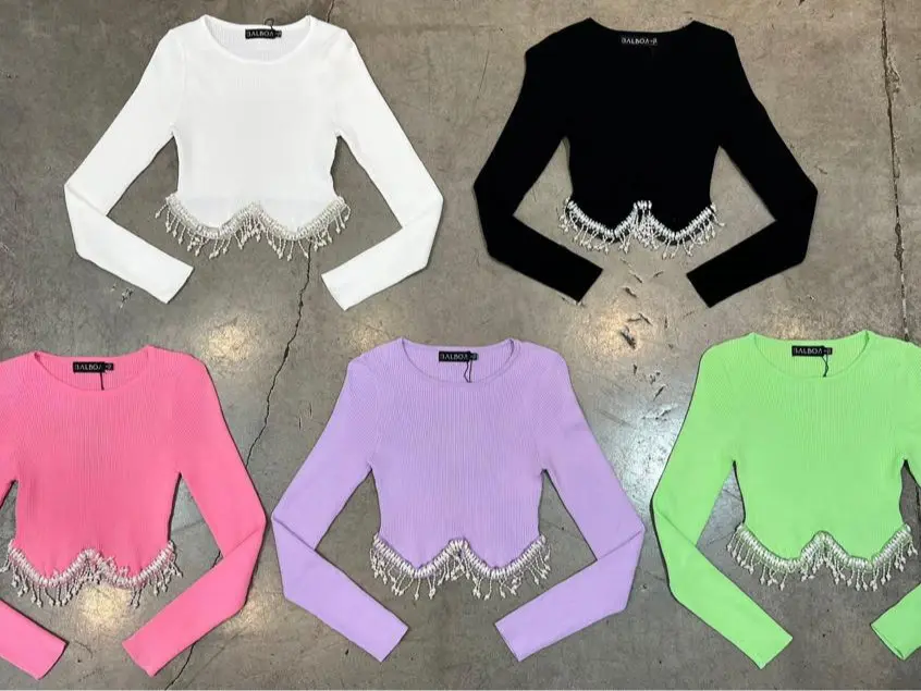 Colombian Style long sleeve Knit Top
