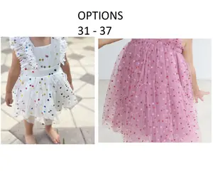31 to 37 - Maternity Cotton Dress Tulle Number