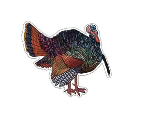 Eastern Wild Turkey Sticker, Vinyl Sticker, 2024 Thanksgiving Sticker