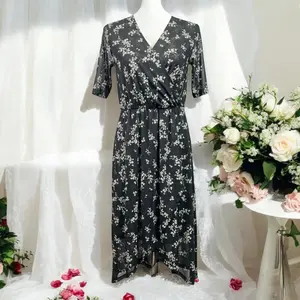 NWT 41 Hawthorn Black Floral Wrap Dress for Women - XS and S Sizes MSRP $89 woman dress