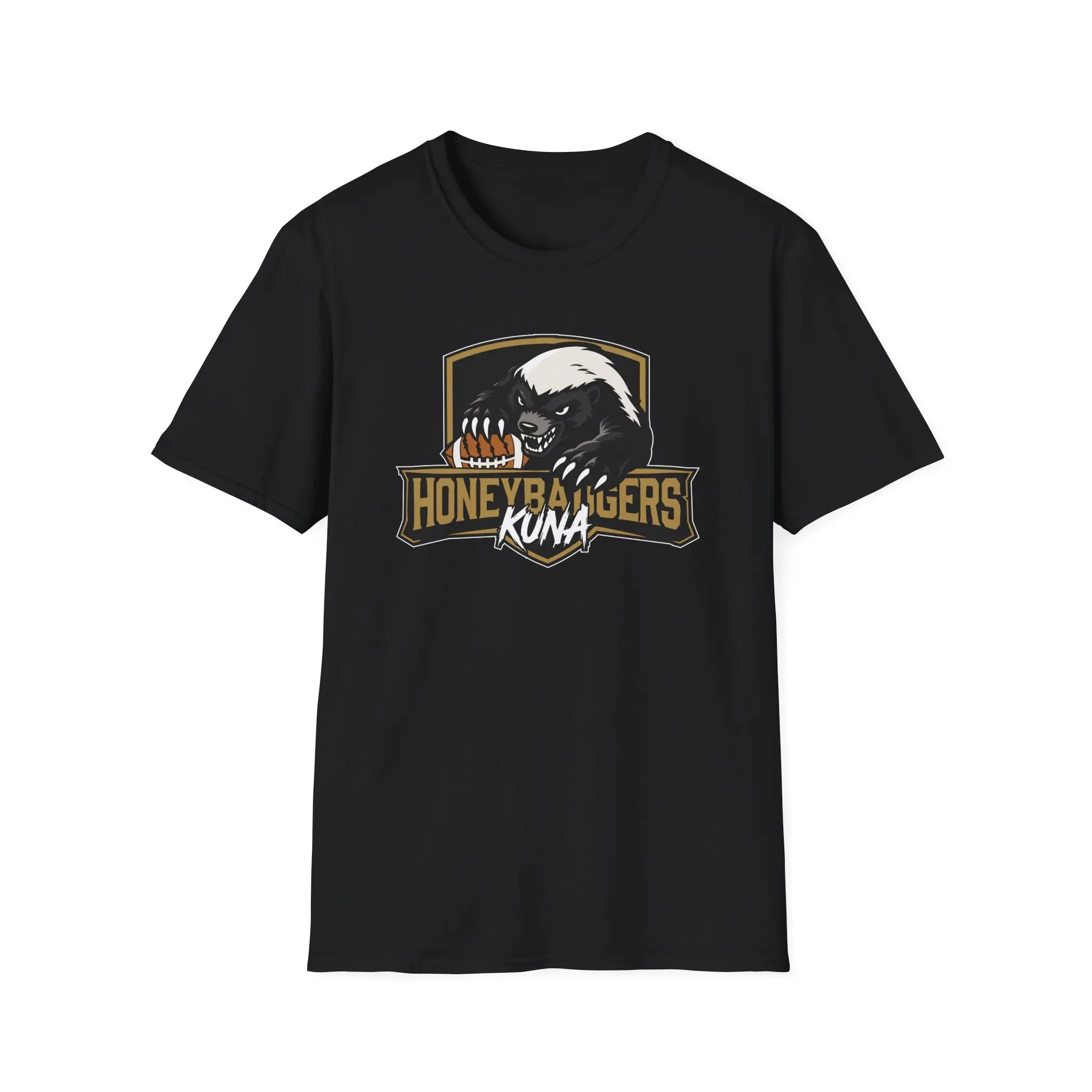 Honey Badgers Kuna T-Shirt | Badger Mascot Sports Logo