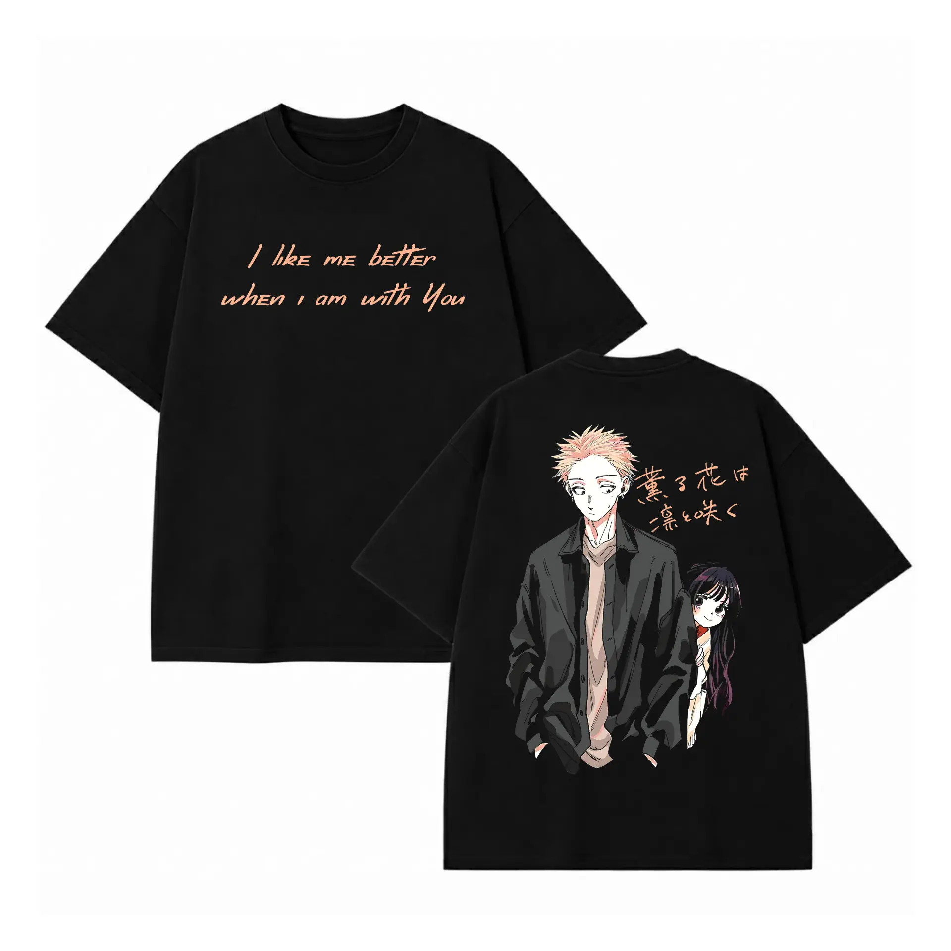 The Fragrant Flower Blooms with Dignity Rintaro Kaoruko Graphic Tee | Romance Anime T-Shirt