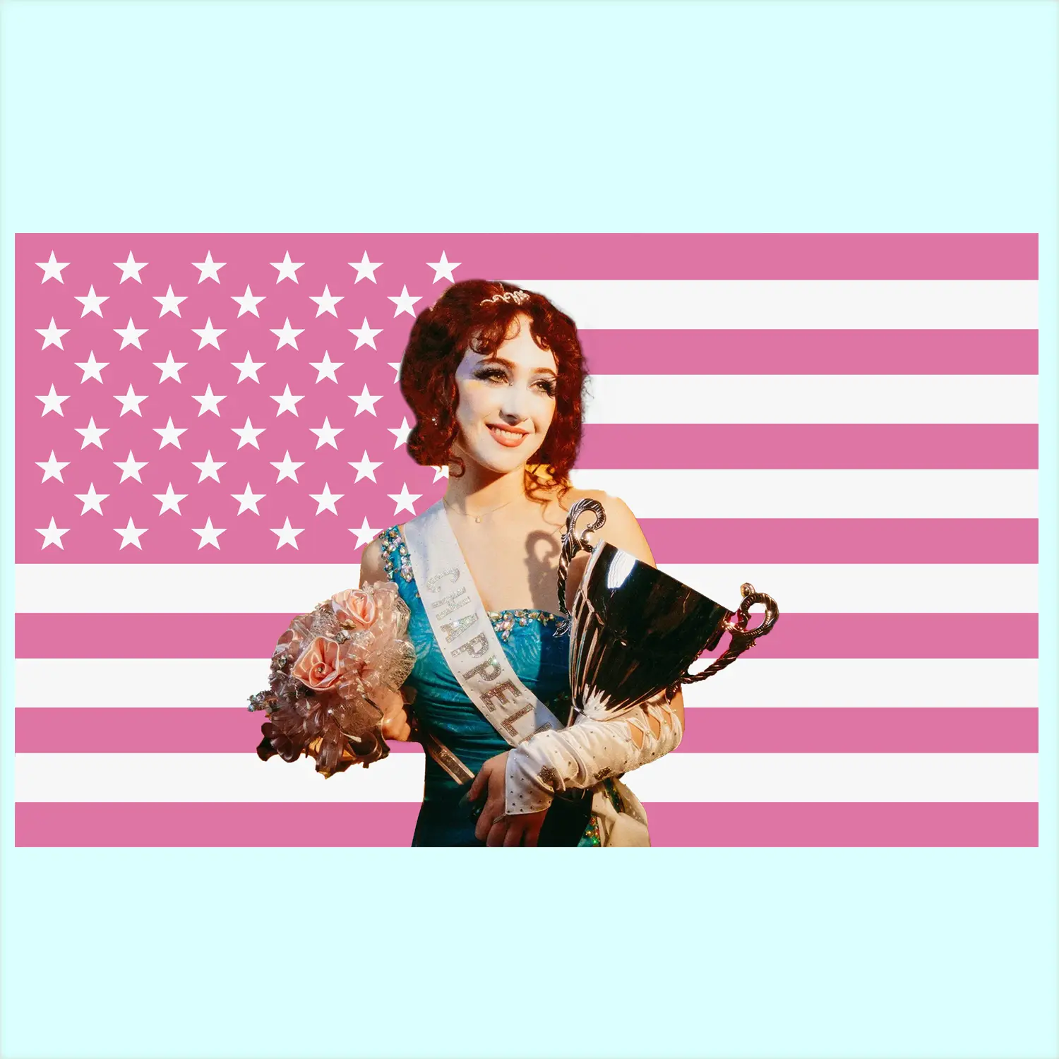 Chappell Star Roan Flag Girl Tapestry  tapestry Wall Banner Wall Tapestry Poster for Outdoor or Indoor Decor