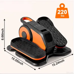 Portable Under Desk Elliptical Machine, Leg Exerciser 12 Adjustable Speeds with Remote Control.