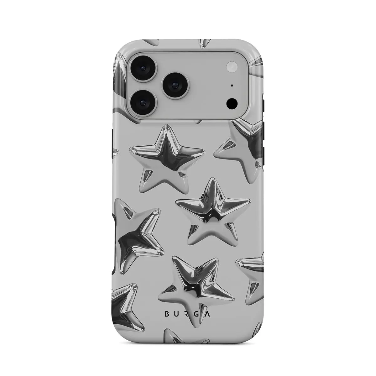 Burga Pick It Case for iPhone 17/16/15/14/13/12/11 Air/Plus/Pro/Pro Max – Airy Elegance, Retro Cloudscape Design, Wireless Charging Compatible, Perfect Gift for Her & Lover