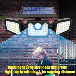Ultra-Bright 800LM Solar Motion Light - 270° Wide Angle Outdoor Security Lamp