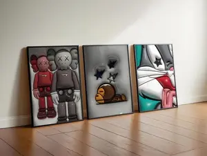 Set of 3 - Hypebeast Wall Art, Men Room Poster, Game Space Poster UNFRAMED